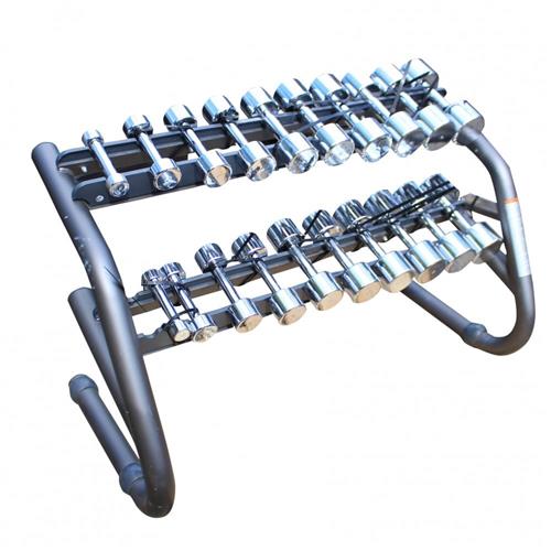 Technogym Dumbbell Rack Chrome